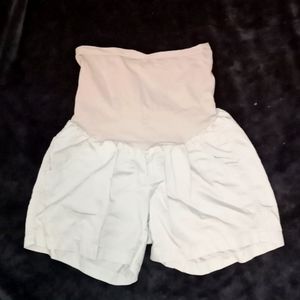 Off White Maternity Shorts